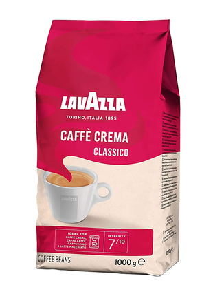 Кава в зернах lavazza cafe crema classico 1kg кави