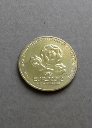 Монета 1 гривня 2012 євро футбол україна ролу1 фото