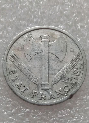 Монета 1 франк 1944 франція2 фото