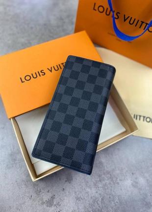 Гаманець louis vuitton без блискавки, синій всередині k3352 фото