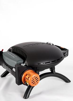 Портативний переносний газовий гриль o-grill 700t, чорний +а-тип6 фото