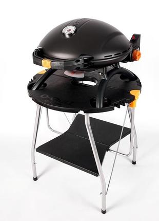 Портативный переносной газовый гриль o-grill 800t, black +адаптер7 фото