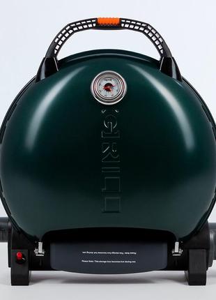 Портативний переносний газовий гриль o-grill 600t, зелений +а-тип