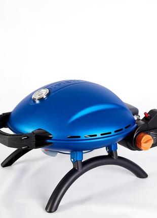 Портативный переносной газовый гриль o-grill 800t, синий +адаптер1 фото