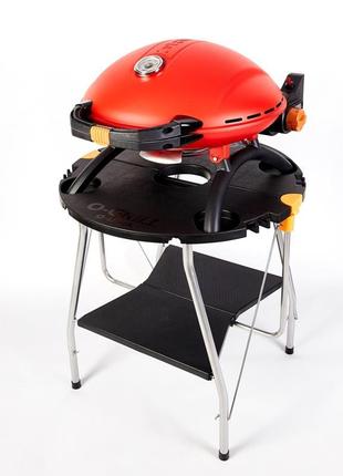 Портативный переносной газовый гриль o-grill 800t, red +адаптер7 фото