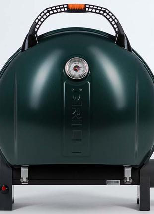 Портативный переносной газовый гриль o-grill 900t, green +адаптер1 фото
