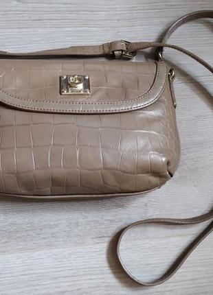 Кожаная сумка cross body dkny