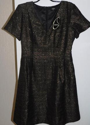 Элегантное твидовое платье с металлизированной нитью5 фото