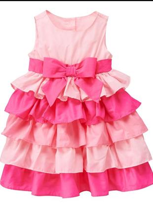 Ошатне святкове плаття рюші шарами пишне