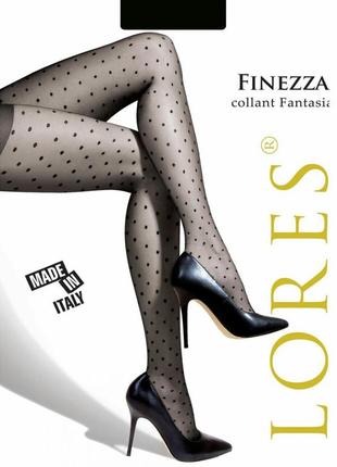 Колготки lores finezza с узором в горошек