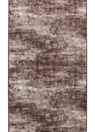 Ковер безворсовый на резиновой основе dakaria ratio printgel run 1023vl39-p5 1.50x1.20 м коричневый