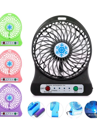 Портативный usb мини-вентилятор с аккумулятором portable mini fan