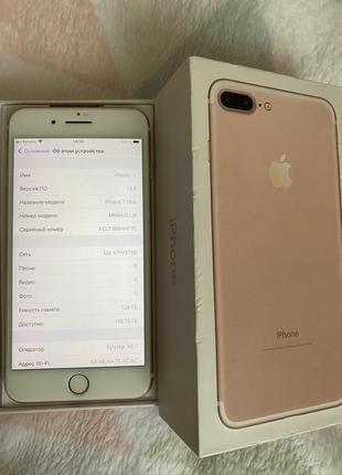 Apple iphone 7plus на 128 gb rose gold