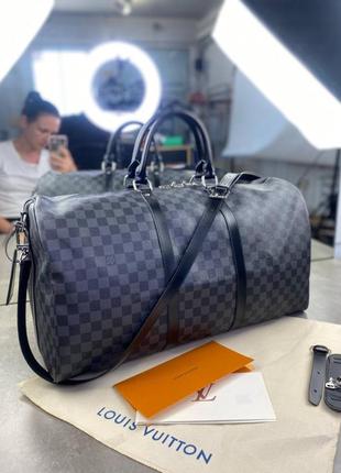 Дорожня сумка louis vuitton сіра c128