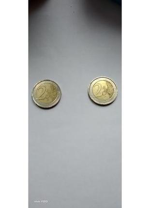 2 монети євро1 фото
