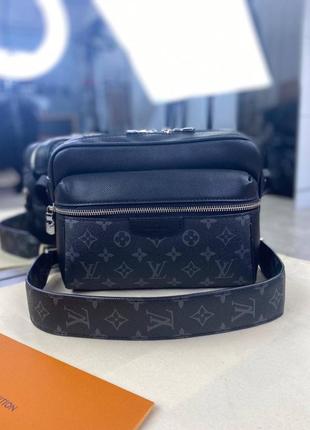 Нагрудна сумка сіра louis vuitton monogram c585