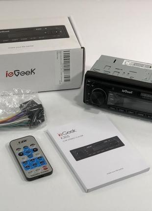 Автомагнітола iegeek k305 rds bluetooth з німеччини3 фото