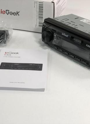 Автомагнітола iegeek k305 rds bluetooth з німеччини4 фото