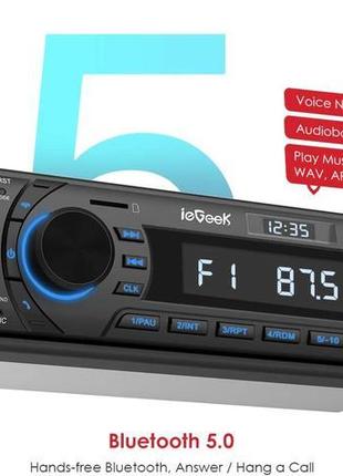 Автомагнітола iegeek k305 rds bluetooth з німеччини9 фото