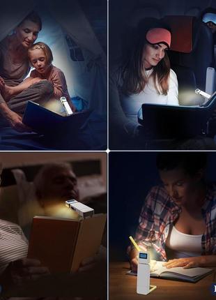 Портативна лампа usb для читання в ліжку з дисплеєм12 фото