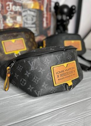 Бананка louis vuitton discovery bumbag monogram eclipse s0322 фото