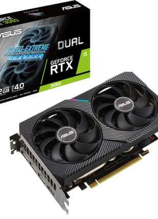 Видеокарта asus geforce rtx3060 12gb dual oc v2 lhr (dual-rtx3060-o12g-v2)