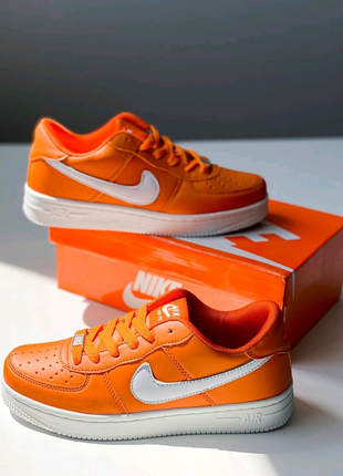 Кросівки nike air force low orange