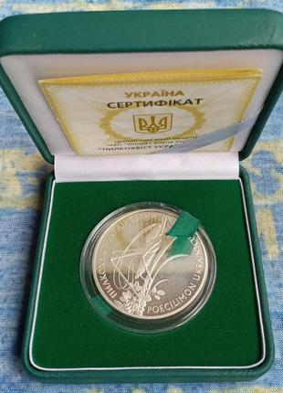 Монета нбу пилкохвіст український 10 грн 2006 срібло 1 унція1 фото