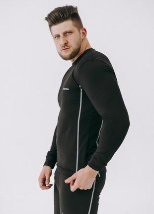 Термокомплект білизни кофта + штани columbia в чорному кольорі чоловіча3 фото