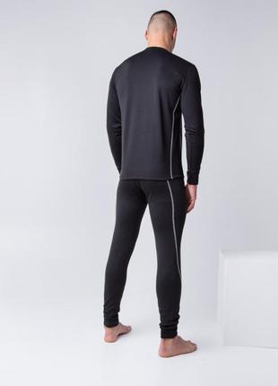 Термокомплект білизни кофта + штани columbia в чорному кольорі чоловіча8 фото