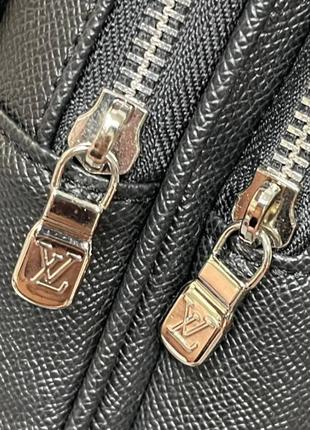 Слинг черный louis vuitton avenue slingbag taiga c7633 фото