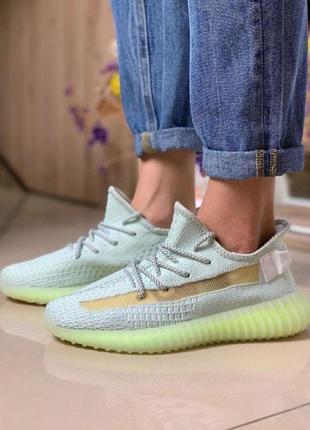 Жіночі yeezy стіл біло-зелені