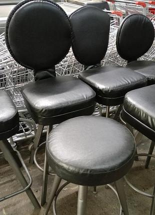 Барний стілець зі спинкою б/в, стул барний м'який б в, барний сту
