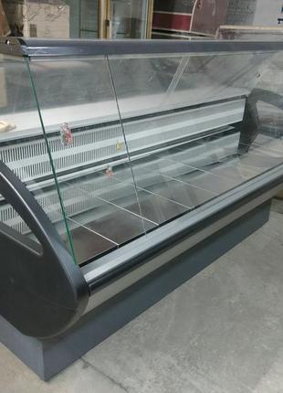 Холодильна вітрина росс росинка 2,1 м. б/в, холодильний прилавок