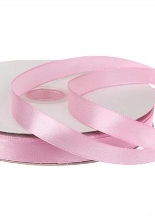 Стрічка атласна рожева, рулон 91.4м*12 мм (#169)