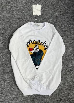 Белый мужской свитшот.24-102