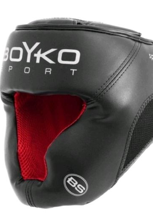 Шлем боксерский тренировочный закрытый boyko-sport №3 эко-кожа