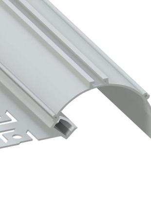 Профиль алюминиевый анодированный ledua ал-32 + рассеиватель для led ленты для гипсокартона 2 м