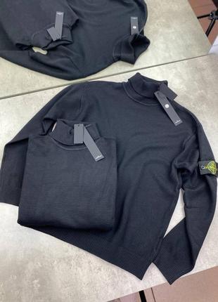 Гольф чорний stone island black sg272