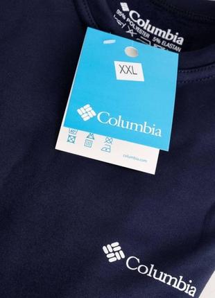 Термокомплект білизни кофта + штани  columbia в темно синьому кольорі чоловіча4 фото