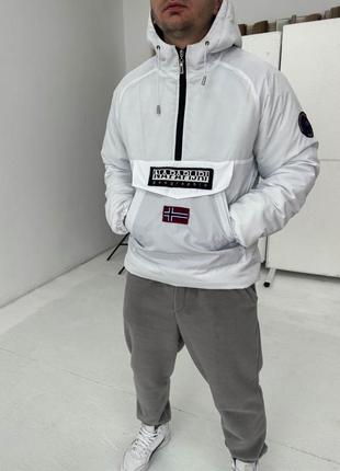 Чоловічий білий анорак.48-43.7/488