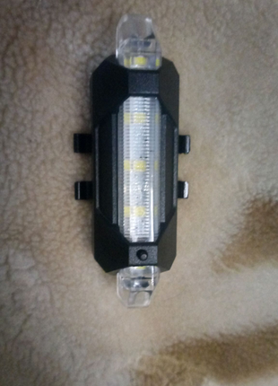 Яскравий портативний ліхтар для велосипеда з usb-зарядкою 4 режим1 фото