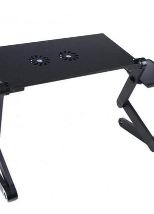 Стол для ноутбука с вентилятором и регулировкой высоты laptop table t8