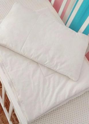 Ковдра з подушкою в дитяче ліжечко1 фото