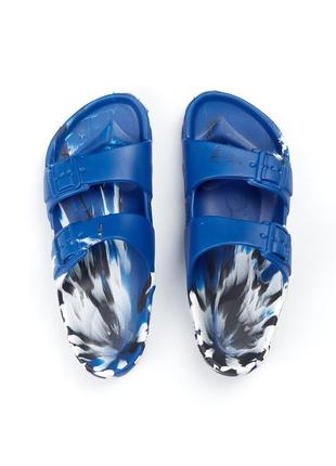 Шлёпанцы женские opera, синий кобальт/чорн.белый 37