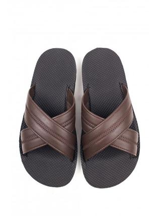 Чоловічі шльопанці  martin коричневі 40