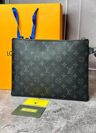 Сумка louis vuitton pochette voyage s008, черный