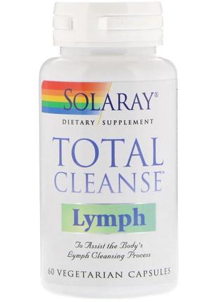 Solaray, total cleanse для лимфы,60 капсул очистка лимфы