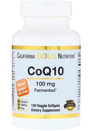 California gold nutrition,коензим q10, 100мг,120 шт енергія серце