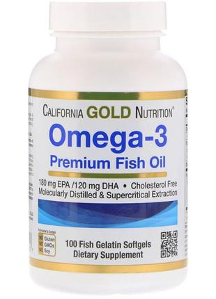 California gold nutrition,омега-3 риб'ячий жир преміальної якості